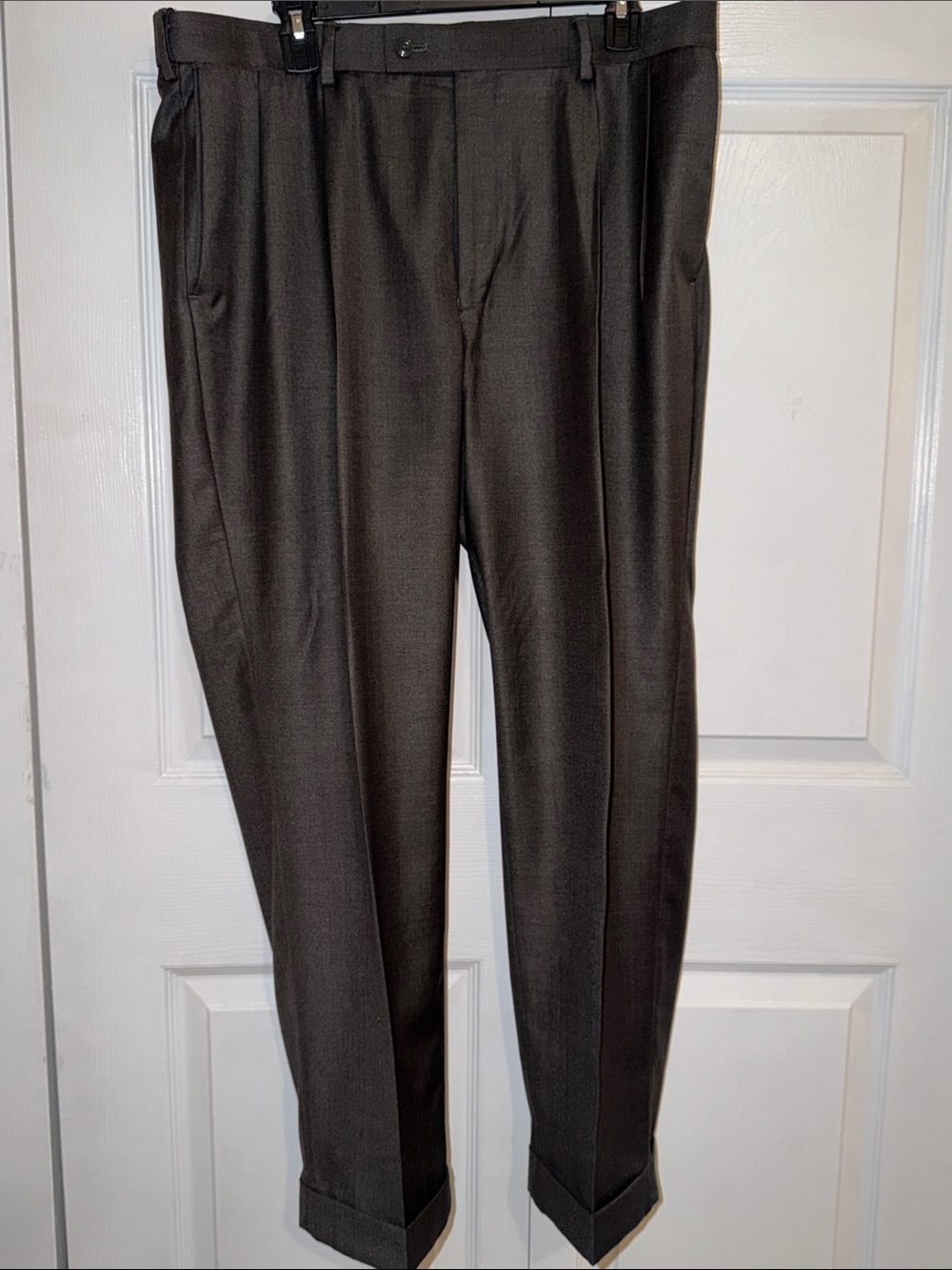 Louis Raphael Men's Dress Pants in Dark Brown